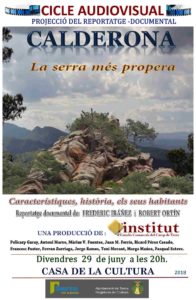 Lee más sobre el artículo Serra estrena el documental CALDERONA. LA SERRA MÉS PROPERA