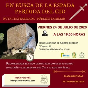 Lee más sobre el artículo Ruta teatralizada «En busca de la espada perdida del Cid»