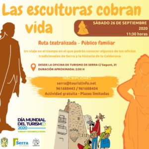 Lee más sobre el artículo Ruta teatralizada: Las esculturas cobran vida – Dia Mundial del Turismo