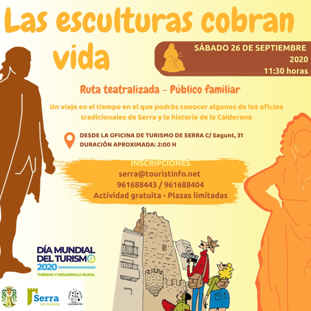 En este momento estás viendo Ruta teatralizada: Las esculturas cobran vida – Dia Mundial del Turismo