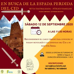 Read more about the article Ruta teatralitzada “En busca de l’espasa perduda del Cid”