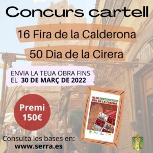 Lee más sobre el artículo Concurso para decidir el cartel de la Fira de la Calderona y Dia de la Cirera