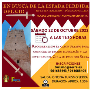 Read more about the article Ruta teatralitzada “En busca de la espada perdida del Cid”