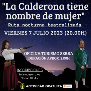 Lee más sobre el artículo Ruta teatralizada nocturna “La Calderona tiene nombre de mujer»