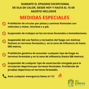 Lee más sobre el artículo Medidas especiales durante la ola de calor