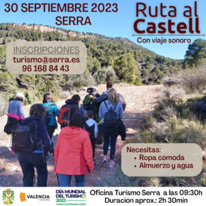 Lee más sobre el artículo Ruta al Castell de Serra el 30 de septiembre