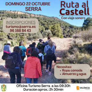 Lee más sobre el artículo Ruta al Castell de Serra el 22 de octubre