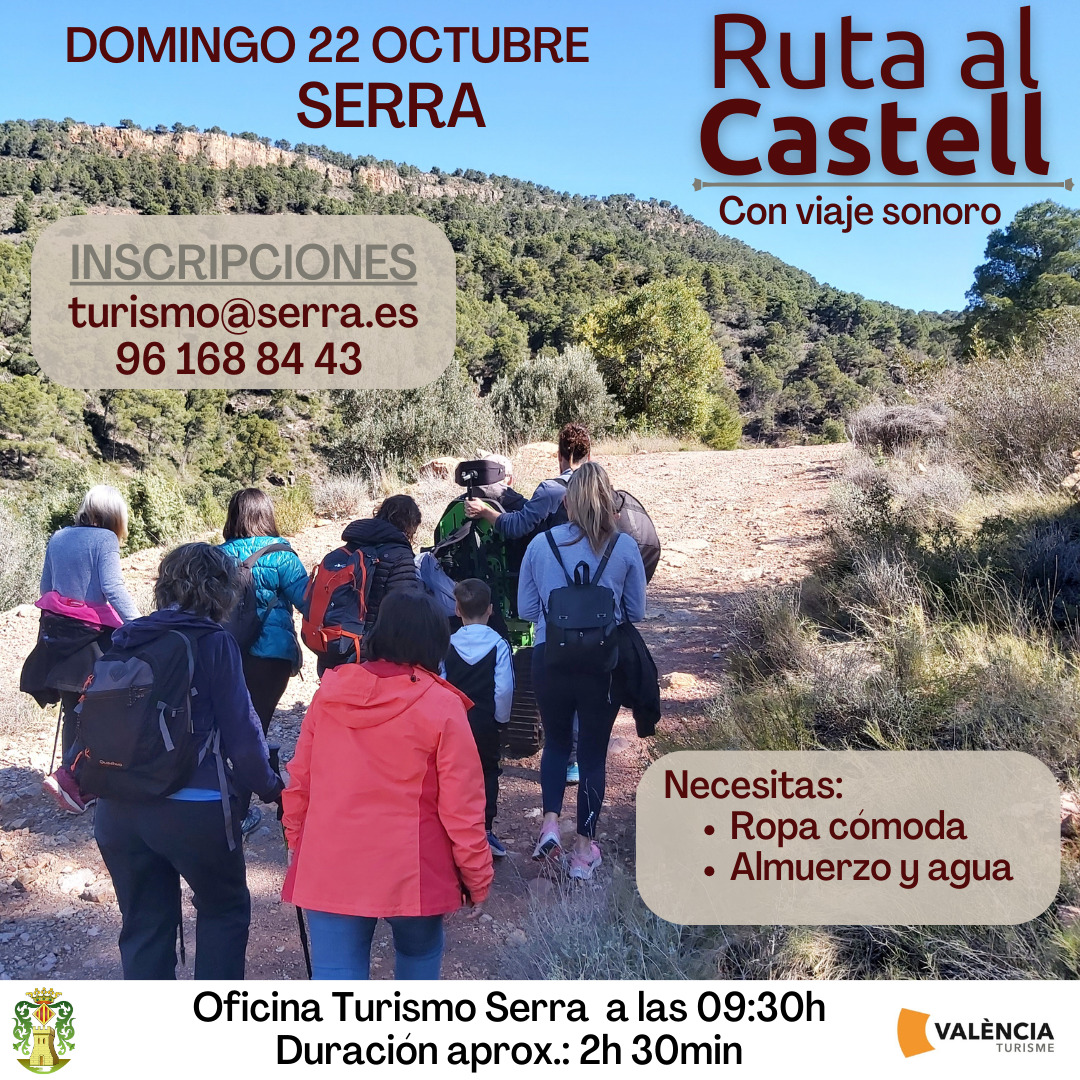 En este momento estás viendo Ruta al Castell de Serra el 22 de octubre