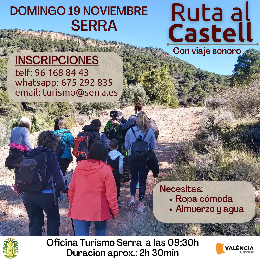 En este momento estás viendo Última ruta del año al Castell de Serra el 19 de moviembre