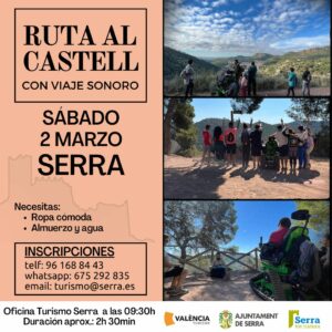 Lee más sobre el artículo Ruta al Castell de Serra el 2 de marzo