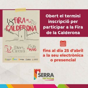 Read more about the article We open the deadline to participate in the Fira de la Calderona