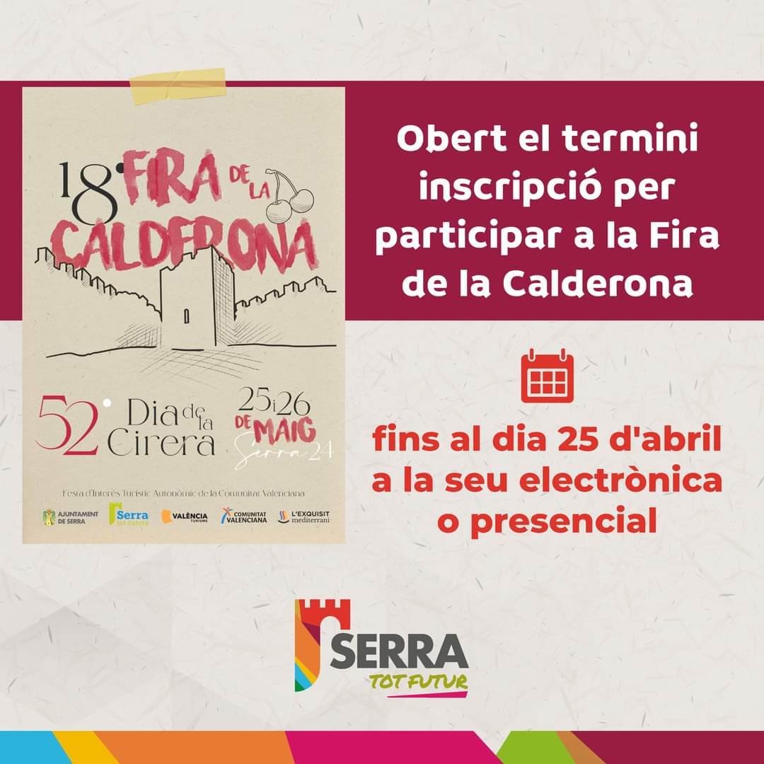 You are currently viewing Obrim termini per participar a la Fira de la Calderona